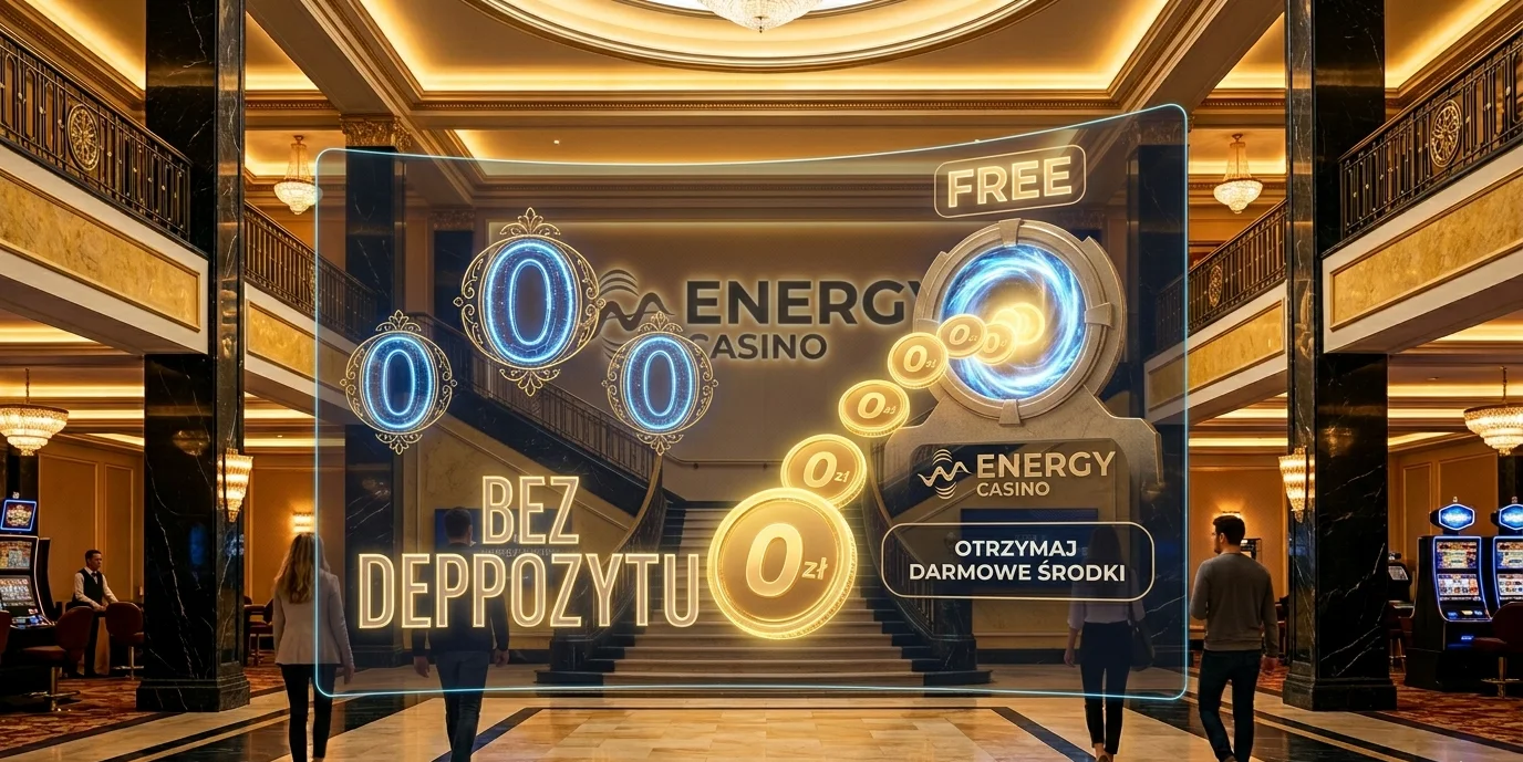 Energy Casino bonus bez depozytu — sekcja darmowych środków bonusowych w panelu gracza